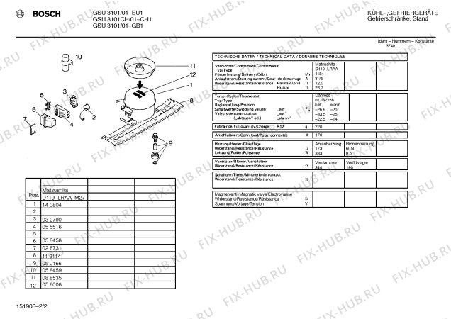 Взрыв-схема холодильника Bosch GSU3101 - Схема узла 02