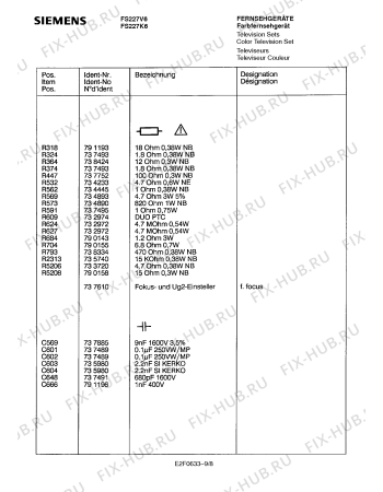 Схема №9 FS228L4FF с изображением Переключатель для телевизора Siemens 00757954