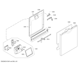 Схема №6 SMS50E09EP с изображением Передняя панель для посудомойки Bosch 00676229