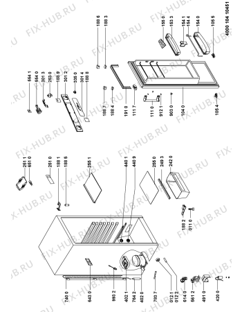 Схема №1 WV1701 W с изображением Уплотнение для холодильника Whirlpool 480132101023