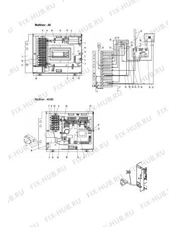 Взрыв-схема холодильника Carrier MULTINOR1540 - Схема узла Electrical equipment 268