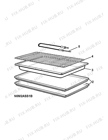 Взрыв-схема плиты (духовки) Rosenlew RML623 230V - Схема узла H10 Oven Furniture, Users manual