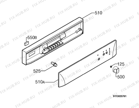 Взрыв-схема посудомоечной машины Rex Electrolux TS600X - Схема узла Command panel 037