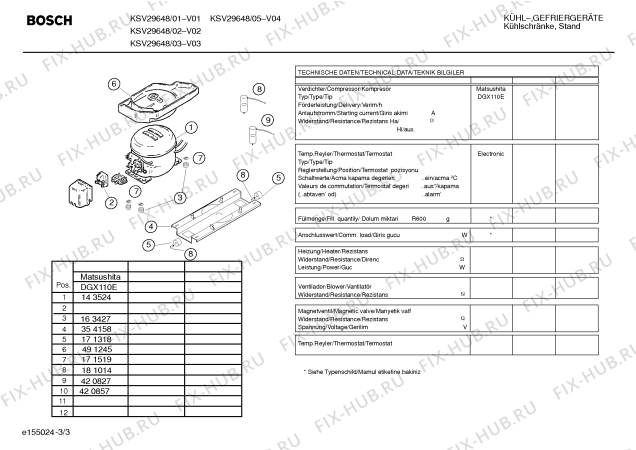 Взрыв-схема холодильника Bosch KSV29648 - Схема узла 03
