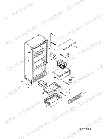 Схема №3 RCB902ENF (F074639) с изображением Запчасть для холодильной камеры Indesit C00282897