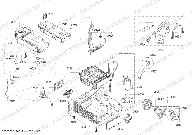 Схема №6 WTY87640CH HomeProfessional SelfCleaning Condenser с изображением Силовой модуль запрограммированный для электросушки Bosch 00632068