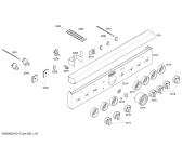 Схема №8 PDR366ZS с изображением Панель управления для плиты (духовки) Bosch 00489177