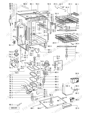 Схема №2 ADG 937/4 S с изображением Панель для посудомойки Whirlpool 481245370627