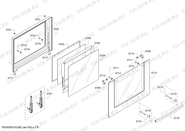 Схема №9 MED302ES с изображением Модуль управления для плиты (духовки) Bosch 00657433