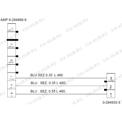 Кабель для электропосудомоечной машины Indesit C00278377 в гипермаркете Fix-Hub