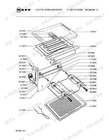 Схема №9 1313257331 1057/711LRCDM с изображением Декоративная планка для плиты (духовки) Bosch 00053453