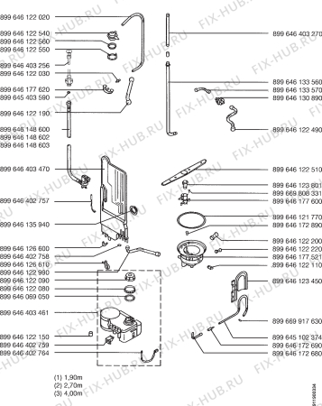 Взрыв-схема посудомоечной машины Electrolux ESF685 - Схема узла Section 4