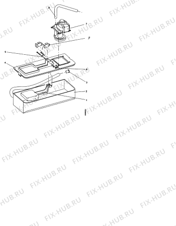 Взрыв-схема кондиционера Electrolux EBE1200QC - Схема узла Condensation water recipient