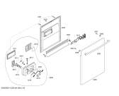 Схема №6 SHX36L02UC Bosch с изображением Панель управления для электропосудомоечной машины Bosch 00447157