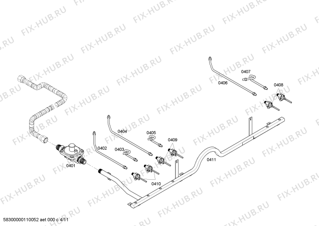 Схема №10 PG486GEBLP с изображением Труба для духового шкафа Bosch 00498904