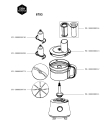 Схема №1 6793 с изображением Чаша для электрокомбайна Seb FS-3000000212