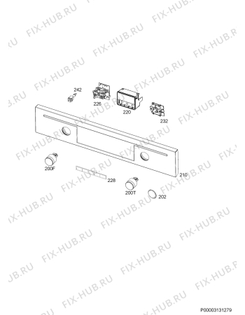 Схема №5 BE5531302M с изображением Панель для плиты (духовки) Aeg 5619148249