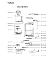 Схема №1 CM3618KR/87A с изображением Холдер фильтра  для кофеварки (кофемашины) Tefal SS-202547
