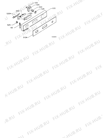 Взрыв-схема посудомоечной машины Zanussi ID736B - Схема узла Command panel 037