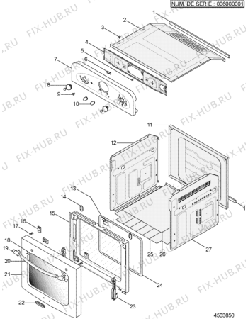 Взрыв-схема плиты (духовки) Indesit FI625A (F021942) - Схема узла