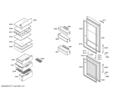 Схема №4 KGN36VB20 с изображением Дверь для холодильника Bosch 00710660