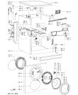 Схема №2 LOE 668 с изображением Электропроводка для стиралки Whirlpool 481232178369