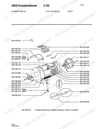 Взрыв-схема стиральной машины Aeg LAV4940 - Схема узла Section2