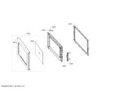 Схема №3 HF24G541 с изображением Дверь для микроволновки Bosch 00744578