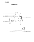 Схема №5 EA894910/70A с изображением Элемент корпуса для кофеварки (кофемашины) Krups MS-8030000816
