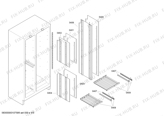 Схема №5 IK364251 с изображением Панель управления для холодильника Bosch 00445846