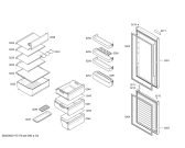 Схема №4 PKNB39VL21 с изображением Дверь для холодильной камеры Bosch 00713179