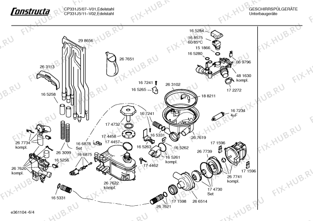 Схема №6 CP331J5 с изображением Вкладыш в панель для посудомойки Bosch 00358788