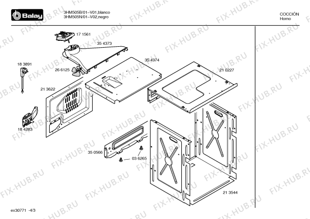 Схема №4 3HM502B с изображением Ручка управления духовкой для электропечи Bosch 00174449