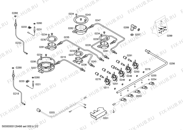 Взрыв-схема плиты (духовки) Siemens ER41553EU ENC.ER41553EU 4G+1W(BANDERA) SE75F PIANO - Схема узла 02