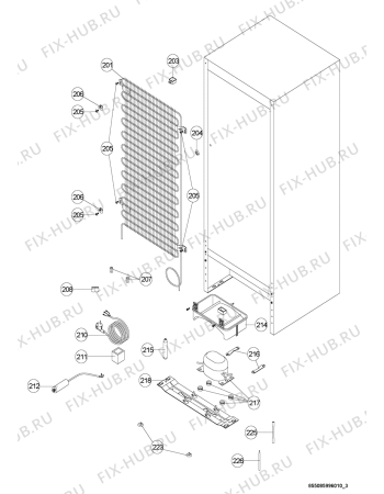 Схема №3 KDA 2473 A2+ IO с изображением Дверь для холодильной камеры Whirlpool 482000014728