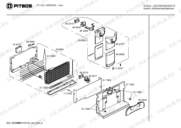 Схема №4 P1KCL4005D с изображением Дверь для холодильной камеры Bosch 00241529