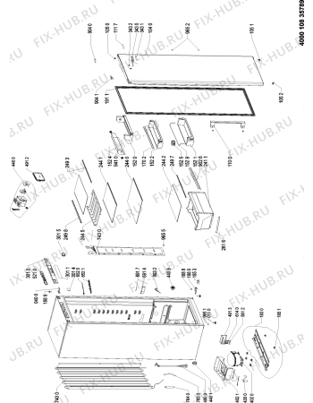 Схема №1 TFUL 163 XV H с изображением Покрытие для холодильной камеры Whirlpool 481010813732