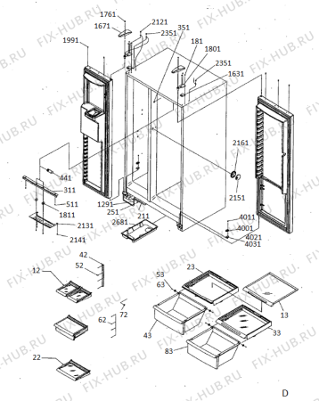 Схема №12 SRD522VE с изображением Другое для холодильника Whirlpool 482000096381