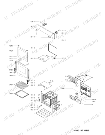 Схема №1 KEO 603 BL с изображением Обшивка для электропечи Whirlpool 481010695801