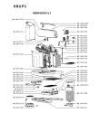 Схема №3 XN810540/1L0 с изображением Элемент корпуса для электрокофеварки Krups MS-0072604