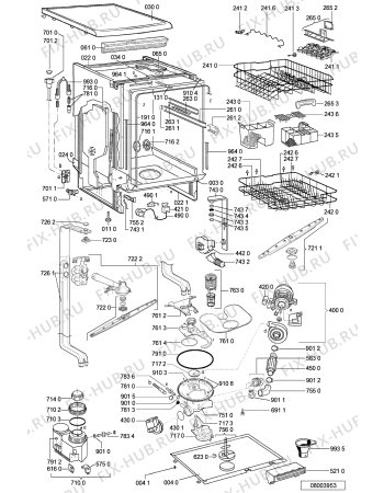 Схема №2 ADP 6840 ALM с изображением Блок управления для посудомойки Whirlpool 481221479292