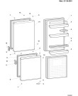 Схема №3 CG2375WDI (F014724) с изображением Дверца для холодильной камеры Indesit C00051720