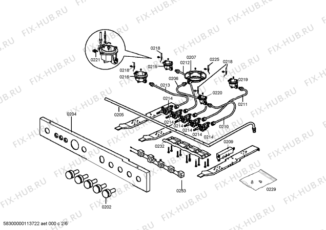 Схема №6 HG19921NE с изображением Панель управления для электропечи Siemens 00475500