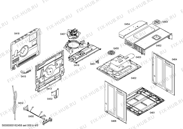 Схема №5 HB76AS551E Horno.Siemens.py.2d.S5a.E3_MCT.pt_bs.inx с изображением Модуль управления, запрограммированный для плиты (духовки) Siemens 00709880