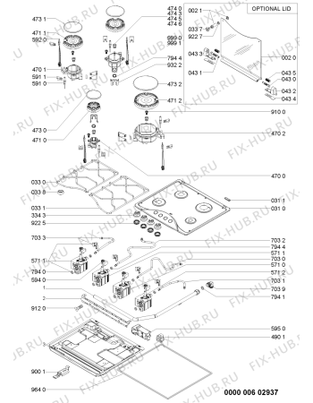 Схема №1 AKM 526/JA с изображением Втулка для плиты (духовки) Whirlpool 481060117171