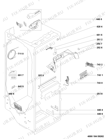 Схема №10 WSC5541 A+ N с изображением Вноска для холодильника Whirlpool 481010394161