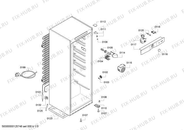 Схема №3 KD29VX10FF с изображением Крышка для холодильника Bosch 00603281