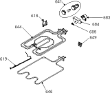 Схема №7 EC51101ABR (241455, 351A.60) с изображением Клавиша для духового шкафа Gorenje 432158