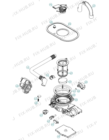 Взрыв-схема посудомоечной машины Asko D5554 IL   -Stainless (401563, DW90.2) - Схема узла 04