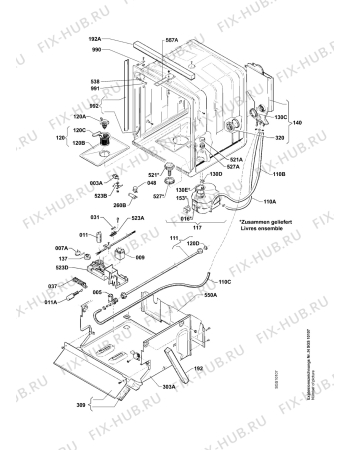 Взрыв-схема посудомоечной машины Electrolux GA811GLI - Схема узла Water softener 066